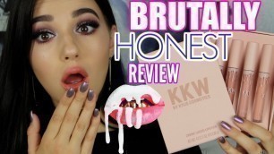 'BRUTALLY HONEST KKW KYLIE COSMETIC REVIEW | Jordan Byers'