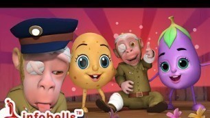 'Police Koti Mama mariyu Bangaladumpa | Telugu Rhymes for Children | Infobells'