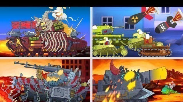 'Cartoons about tanks 70 min. Animation about tanks. Monster Truck kids Cartoon World of tanks'