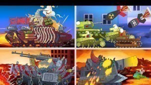 'Cartoons about tanks 70 min. Animation about tanks. Monster Truck kids Cartoon World of tanks'