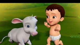 'Na Priyamaina Duda - Cow & Calf Song | Telugu Rhymes for Children | Infobells'
