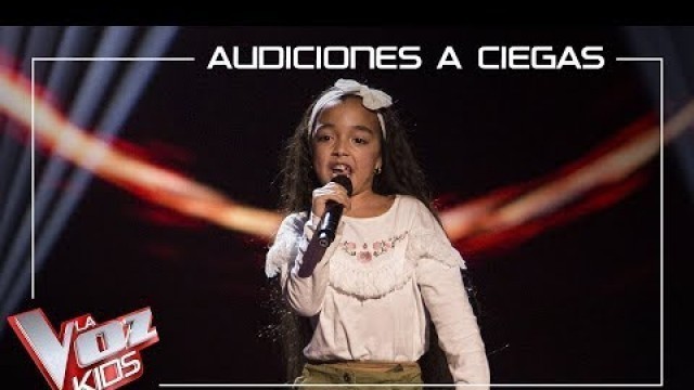 'Manuela Gómez canta \'Aún no te has ido\' | Audiciones a ciegas | La Voz Kids Antena 3 2019'
