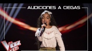 'Manuela Gómez canta \'Aún no te has ido\' | Audiciones a ciegas | La Voz Kids Antena 3 2019'