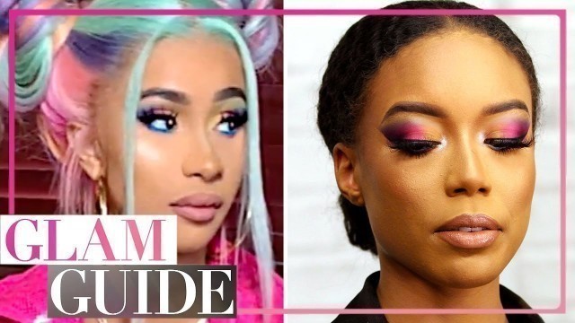 'Cardi B\'s Makeup Artist Uses Mascara as EYE LINER | Glam Guide'