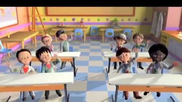 'GreenLight Getting out off a bus Road safety and security for kids, cartoons'