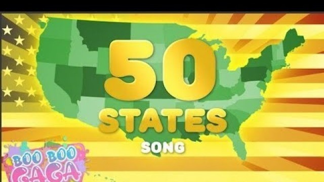 '50 States Song | Learn the 50 States of America for Kids [by Boo Boo Gaga] #booboogaga'