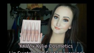 'KKW x Kylie Cosmetics | Swatches & First Impressions'