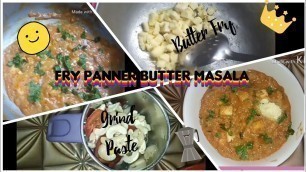 'Easy & tasty fry paneer butter masala/dinner recipe/ tamil'