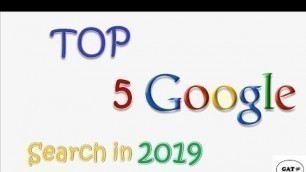'Top Google trend searches in India in 2019'