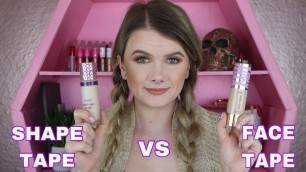 'TARTE FACE TAPE VS. SHAPE TAPE FOUNDATION MATCH UP ALL DAY WEAR TEST | Vanessa Lopez'
