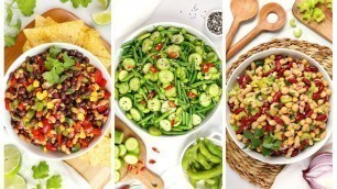 '3 Healthy Bean Salad Recipes | Quick + Easy Meal Prep Ideas'