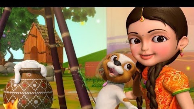 'Sankranthi celebrations with Chinnu | Telugu Rhymes for Children | Infobells'