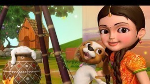 'Sankranthi celebrations with Chinnu | Telugu Rhymes for Children | Infobells'