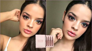 'KKW x Kylie Cosmetics | Swatches, Try On, & Review | JackieFlowers'