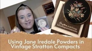 'Using Jane Iredale Powder Foundations in Vintage Stratton Compacts'