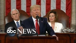 'Trump discusses health care l State of the Union 2020 | ABC News'