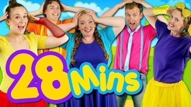 'Head Shoulders Knees and Toes and MORE! Kids Nursery Rhymes Collection | 33 Minutes Compilation'
