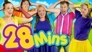 'Head Shoulders Knees and Toes and MORE! Kids Nursery Rhymes Collection | 33 Minutes Compilation'