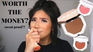 'FENTY BEAUTY CREAM BLUSH AND BRONZER TRY ON AND WEAR TEST'