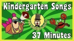 'Kindergarten Songs | Kid Song Collection | The Singing Walrus'