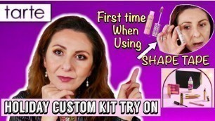 'I Found Some Holy Grail !! One Brand Makeup Tutorial Tarte Cosmetics Holiday Custom Kit'