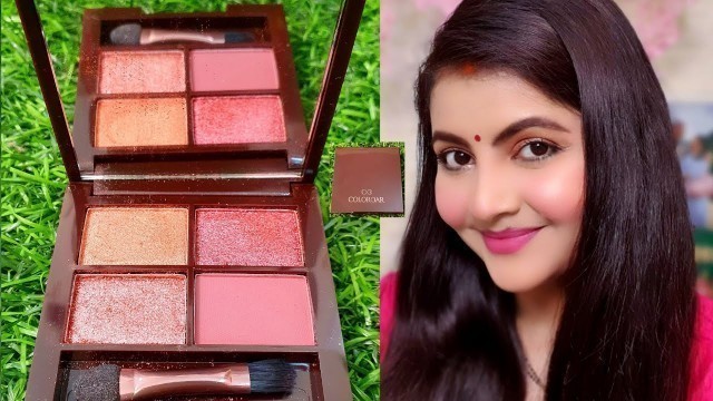 'Colorbar bewitching eyeshadow palette review & demo | RARA | best mini eyeshadow palette for makeup'