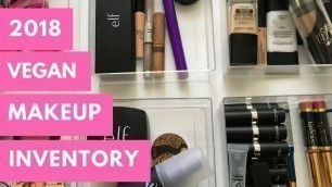 'MY MINIMAL AND VEGAN MAKEUP COLLECTION | 2018 Makeup Inventory'