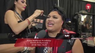 '*Ruby Makeup Academy* at PHAMEXPO 2015 \"clases de maquillaje en espanol\"'