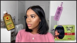 'My Favorite Products For Relaxed Hair'