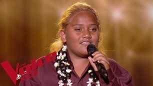 'Antonio Taukapa - Malia te Fae | François | The Voice Kids France 2019 | Blind Audition'