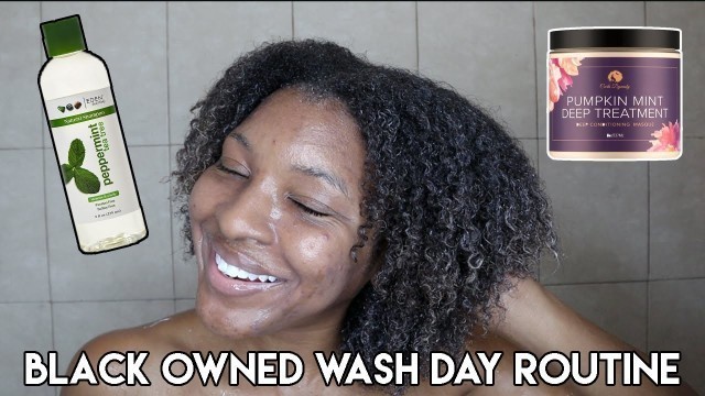 'FULL WASH DAY ROUTINE USING BLACK OWNED HAIR PRODUCTS | EDEN BODYWORKS & CURLS DYNASTY | KENSTHETIC'