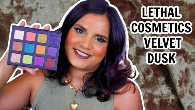 '*NEW* Lethal Cosmetics Velvet Dusk Collection Swatches + First Impression | Karen Harris Makeup'