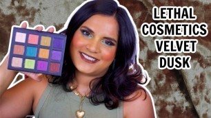 '*NEW* Lethal Cosmetics Velvet Dusk Collection Swatches + First Impression | Karen Harris Makeup'