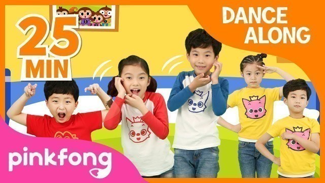 'Five Little Monkeys and more | Best Kids Dance Along | +Compilation | Pinkfong Songs for Children'