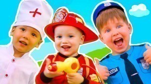 'Police Car, Fire Truck, Ambulance Song - Kids Songs and Nursery Rhymes'
