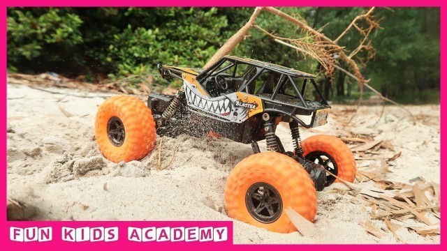 'Monster Trucks For Children | Test Drive on The Sand, Rock and Desert | Best Monster Trucks'