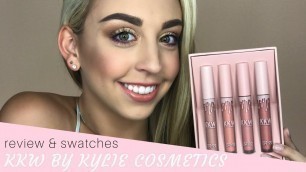 'KKW & Kylie Cosmetics | Lip Swatch & Review'