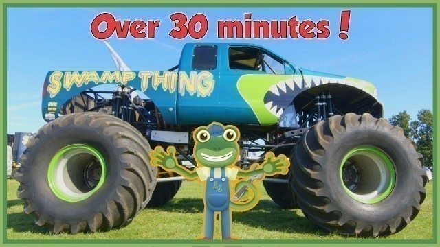 'Gecko Meets a Monster Truck and More Vehicles For Children | Gecko\'s Real Vehicles'