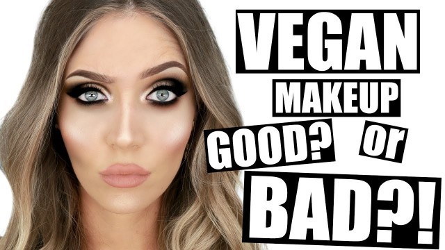 'TRYING VEGAN MAKEUP!! Does It ACTUALLY Work?! | STEPHANIE LANGE'