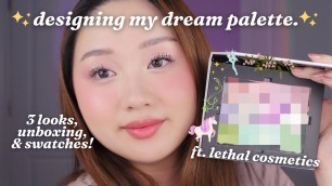 'I DESIGNED MY DREAM PALETTE! ft. Lethal Cosmetics | ethereal fairy garden vibes 