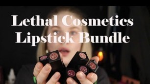 '| Lethal Cosmetics Lipstick Collection | Lip Swatches |'