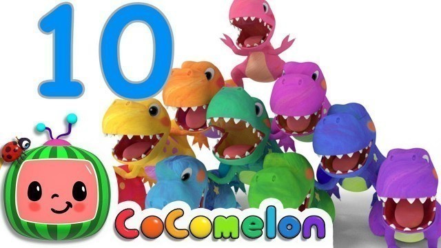 'Dinosaurs T-Rex Number Song | CoComelon Nursery Rhymes & Kids Songs'