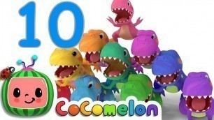 'Dinosaurs T-Rex Number Song | CoComelon Nursery Rhymes & Kids Songs'