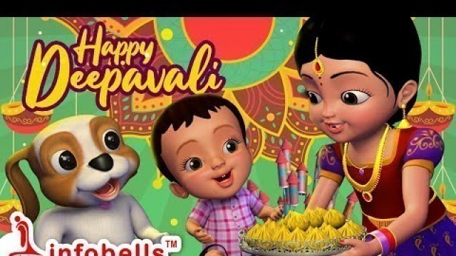 'దీపావళి వచ్చేసింది! ఆనందం తెచ్చింది! Happy Diwali Song | Telugu Rhymes for Children | Infobells'