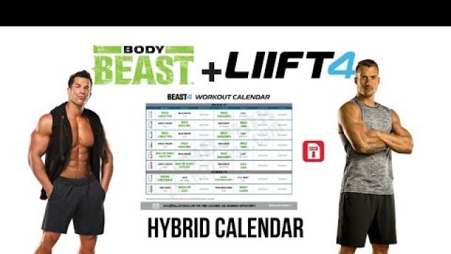 'Body Beast/LIIFT4 Hybrid Mashup Workout Schedule'