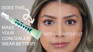 'NEW! MILK MAKEUP HYDRO GRIP EYESHADOW AND CONCEALER PRIMER | FULL DAY REVIEW UNDER CONCEALER'