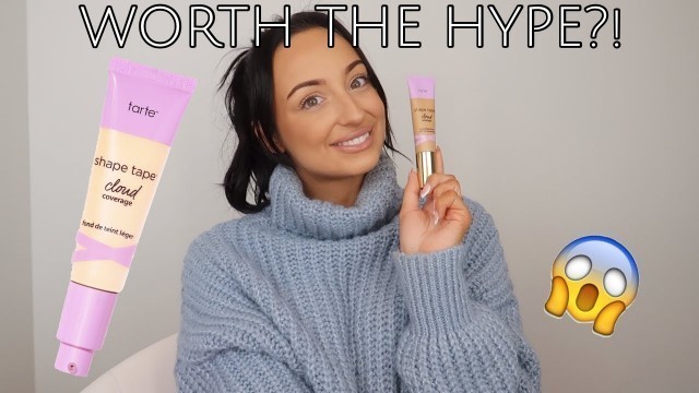 'Tarte Shape Tape Cloud Cream First Impression + Try On! Worth the Hype?'