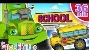 'Monster Truck School! | Gigglebellies | Learning Cartoons for Kids'