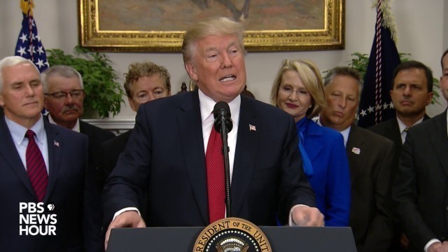 'WATCH: President Trump signs executive order reducing healthcare regulations'