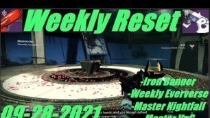 'Destiny 2: Week 6 Iron Banner, Nightfall, Bright Dust Cosmetics, and Master Vog Sept 28th'